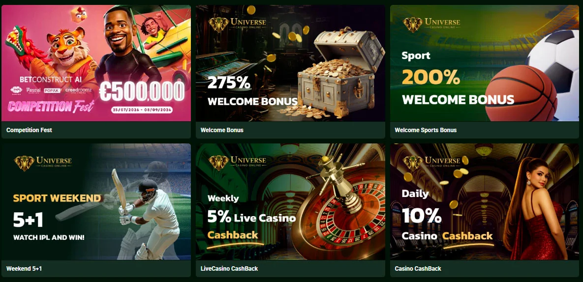 Elegantes Casino mit Kronleuchtern und Spielbereichen